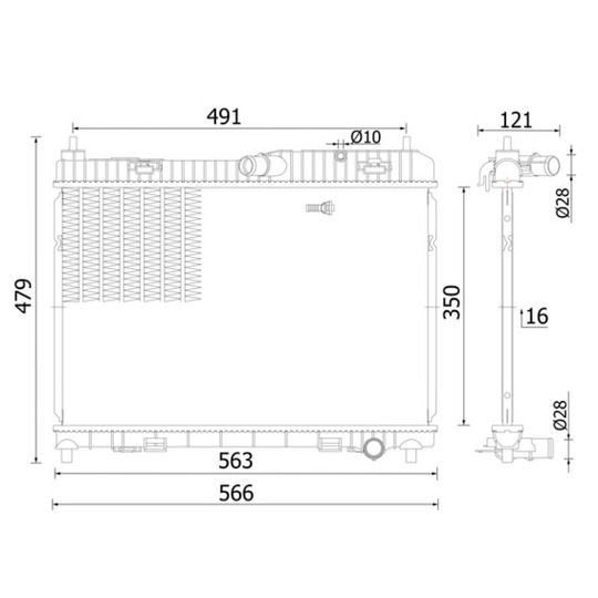 CR 2427 000S - Radiaator,mootorijahutus 