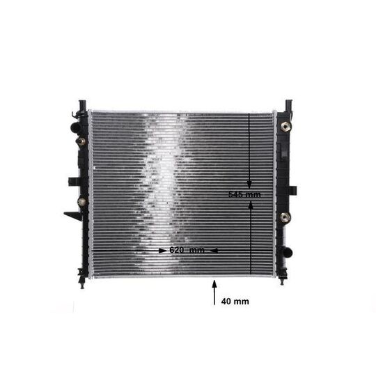 CR 551 000S - Radiator, engine cooling 