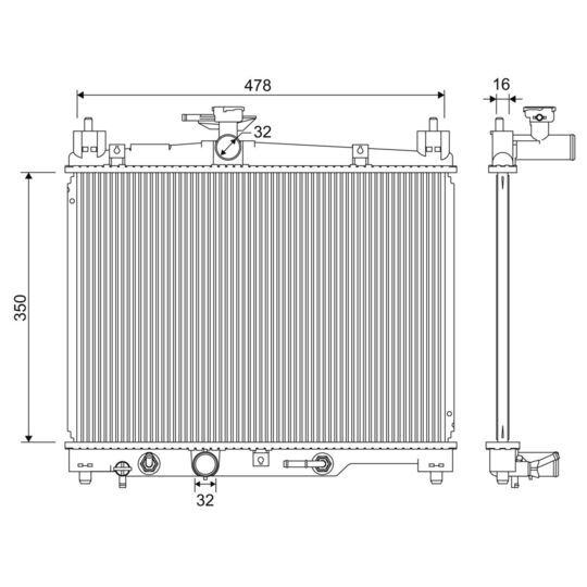 701330 - Radiaator, mootorijahutus 