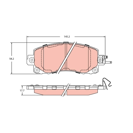 GDB2216 - Brake Pad Set, disc brake 