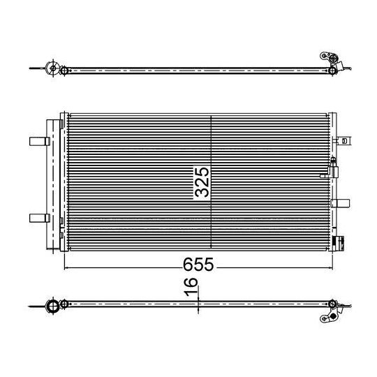 AC 2 000S - Kondensor, klimatanläggning 