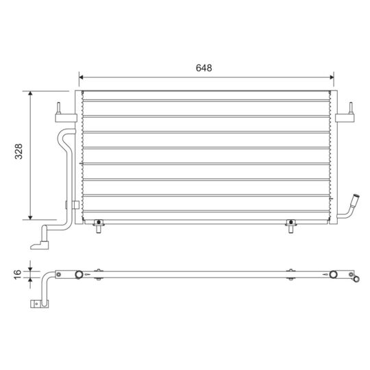 812715 - Kondensor, klimatanläggning 