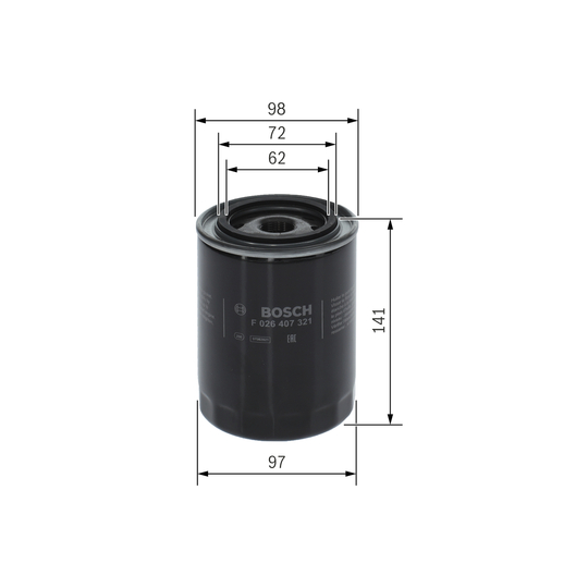 F 026 407 321 - Oil filter 