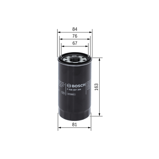 F 026 407 304 - Oil filter 