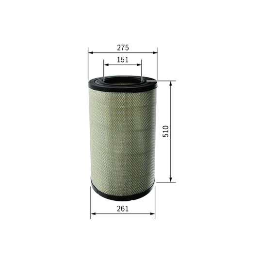 F 026 400 678 - Air filter 