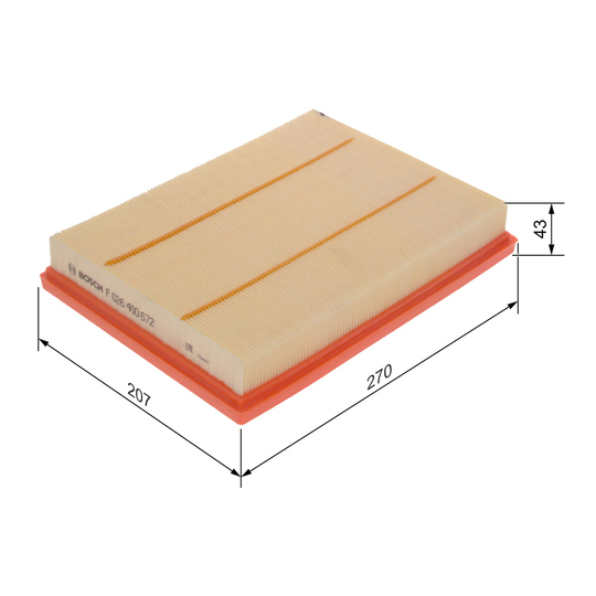 F 026 400 672 - Air filter 