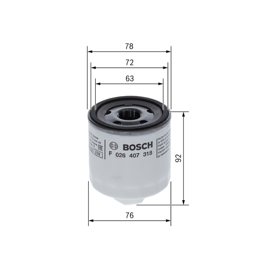 F 026 407 318 - Oil filter 