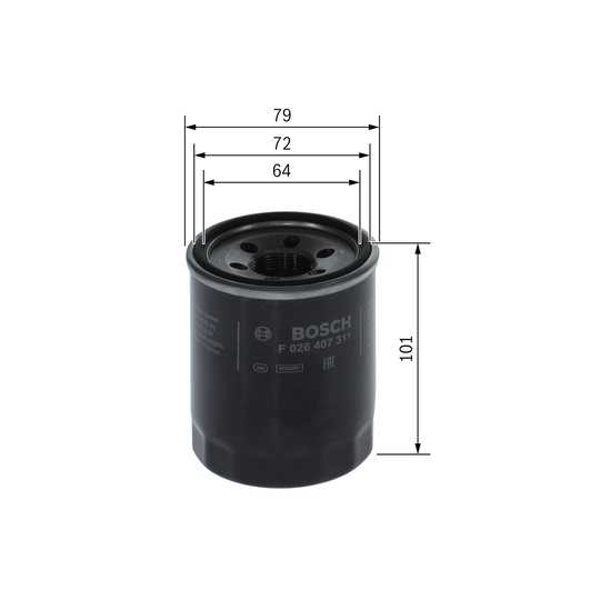 F 026 407 311 - Oil filter 