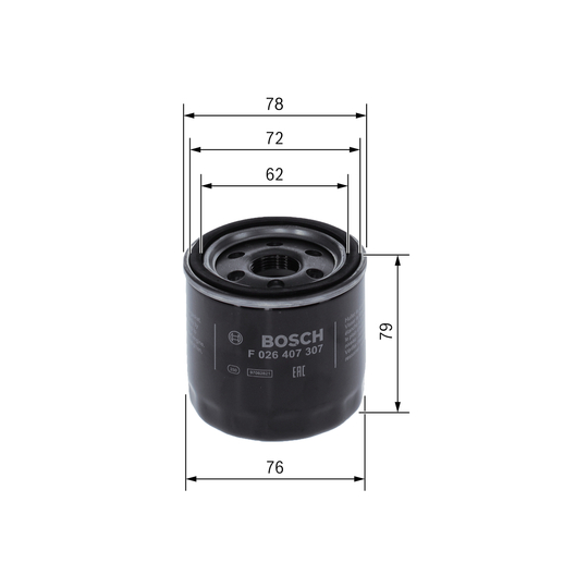 F 026 407 307 - Oil filter 