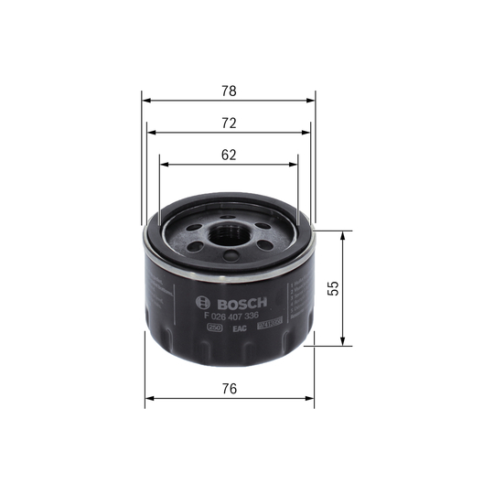 F 026 407 336 - Oil filter 