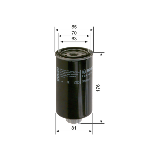 F 026 402 270 - Fuel filter 