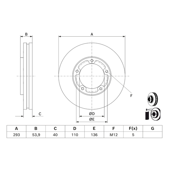 0 986 479 D81 - Brake Disc 