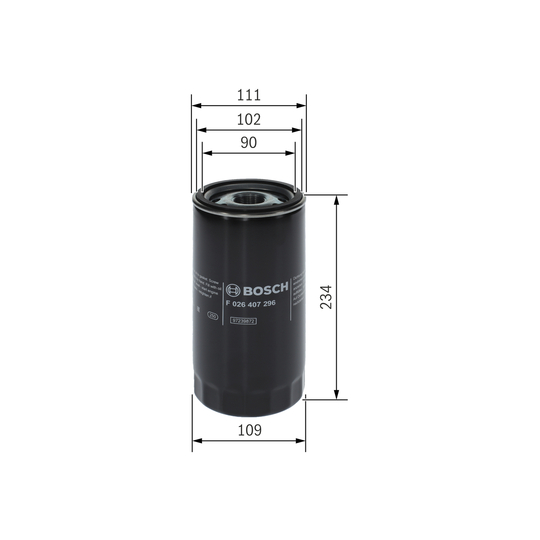 F 026 407 296 - Oil filter 