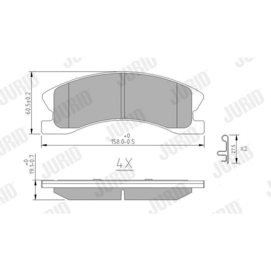 573636J - Brake Pad Set, disc brake 