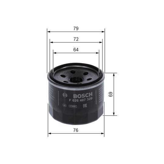 F 026 407 329 - Oil filter 