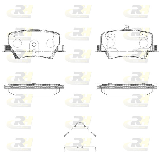 21819.00 - Brake Pad Set, disc brake 