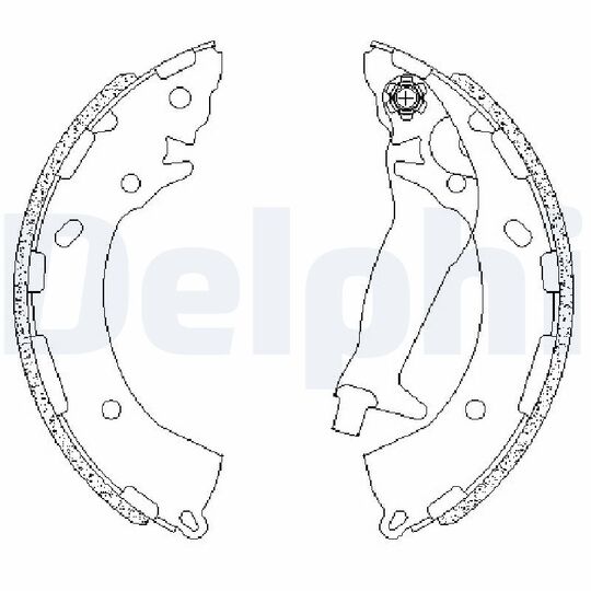 LS2195 - Brake Shoe Set 