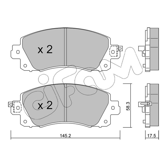 822-1161-0 - Brake Pad Set, disc brake 