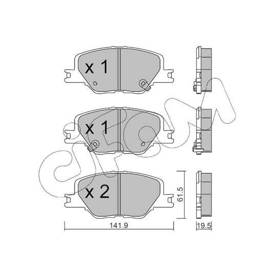 822-1177-0 - Brake Pad Set, disc brake 