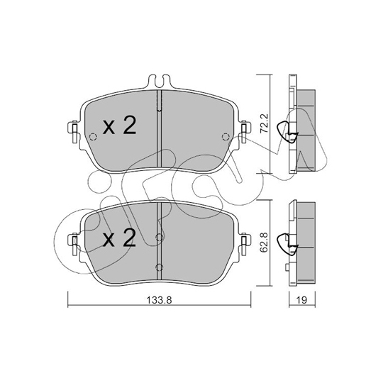 822-1193-0 - Brake Pad Set, disc brake 