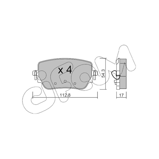 822-1196-0 - Brake Pad Set, disc brake 