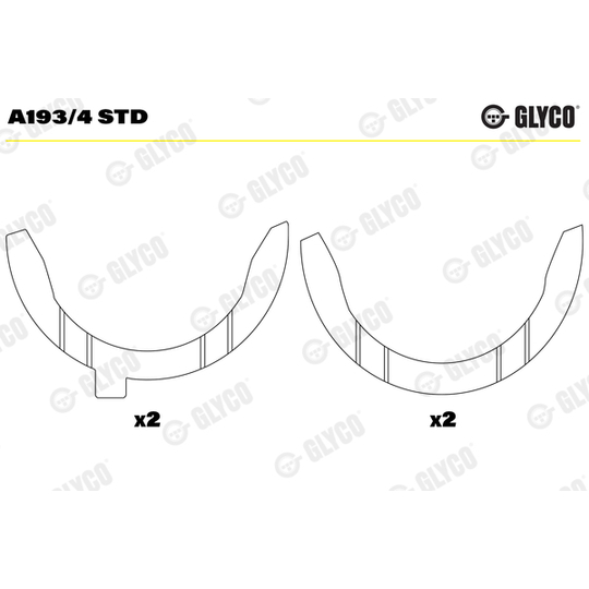 A193/4 STD - Thrust Washer, crankshaft 