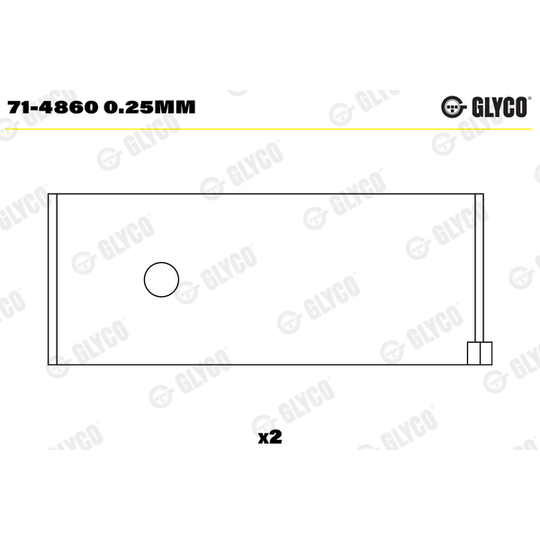 71-4860 0.25mm - Big End Bearings 