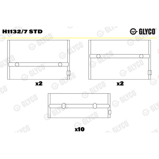 H1132/7 STD - Vevlager 