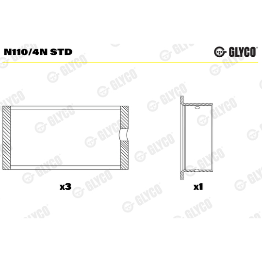 N110/4N STD - Camshaft Bushes 