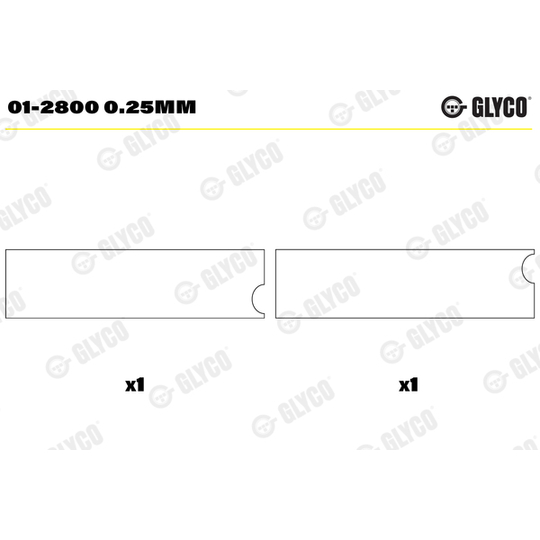 01-2800 0.25mm - Big End Bearings 