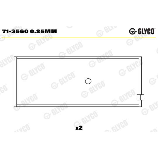 71-3560 0.25mm - Big End Bearings 