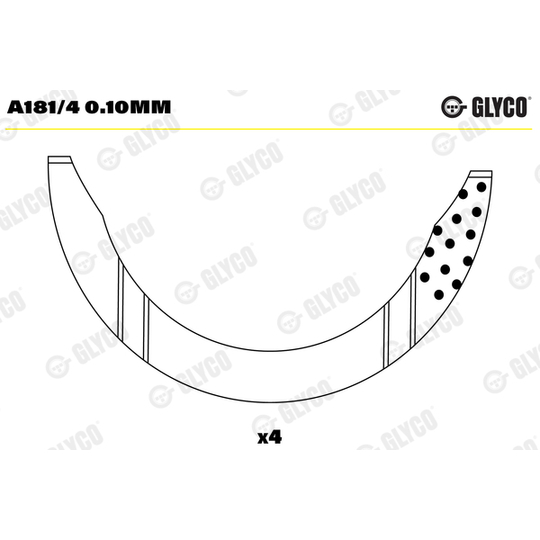 A181/4 0.10mm - Distantsseib, väntvõll 