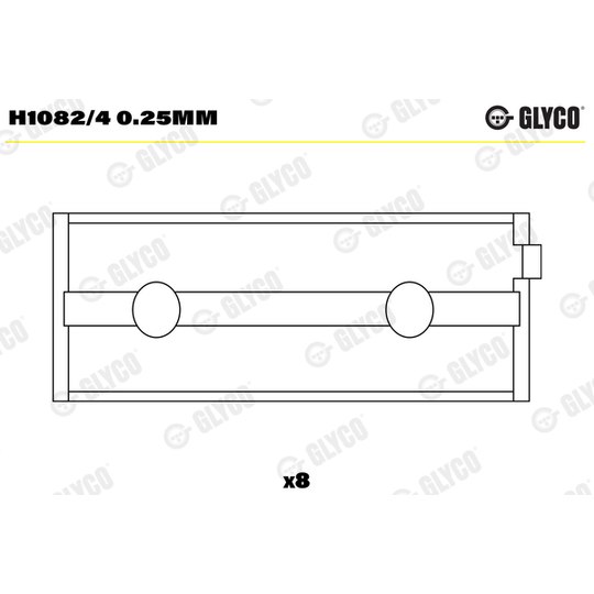 H1082/4 0.25mm - Väntvõlli laager 