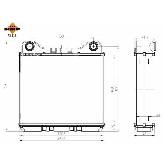 54421 - Heat Exchanger, interior heating 