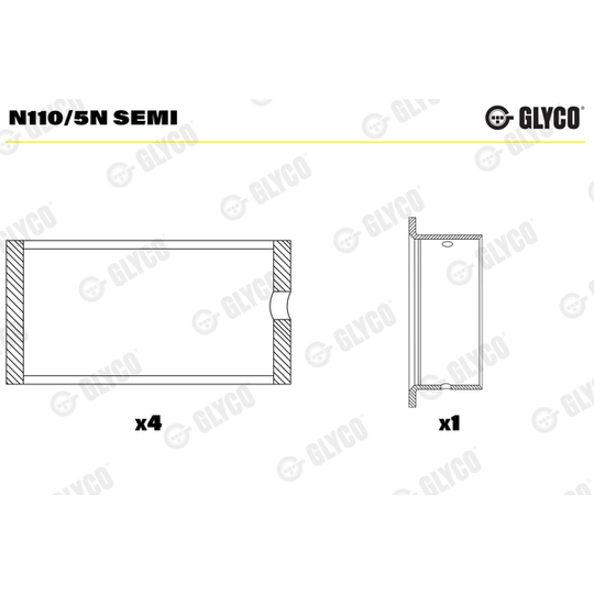 N110/5N SEMI - Camshaft Bushes 