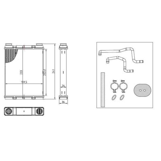 54429 - Heat Exchanger, interior heating 