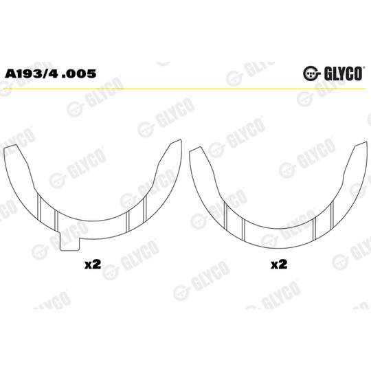 A193/4 .005 - Thrust Washer, crankshaft 