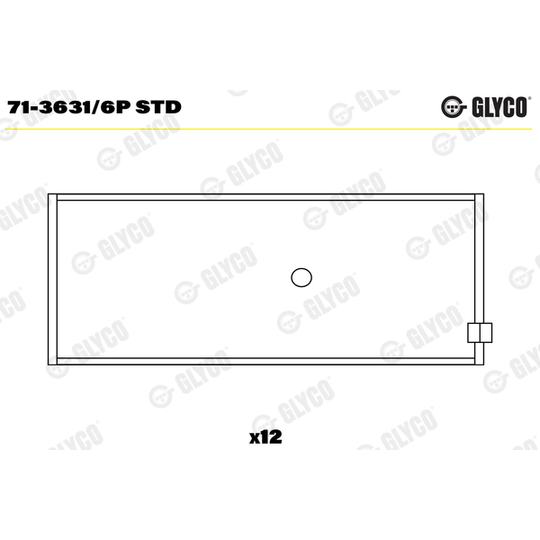 71-3631/6P STD - Big End Bearings 