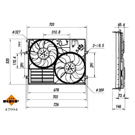 47994 - Fan, radiator 