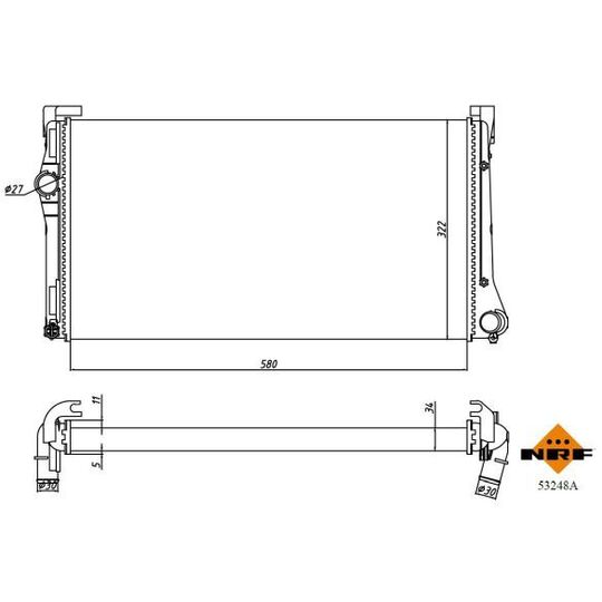 53248A - Radiaator, mootorijahutus 