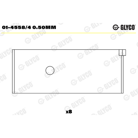 01-4558/4 0.50mm - Big End Bearings 