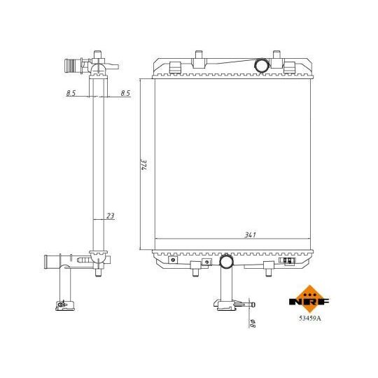 53459A - Radiaator, mootorijahutus 