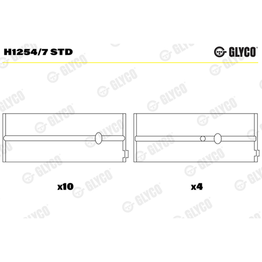 H1254/7 STD - Vevlager 