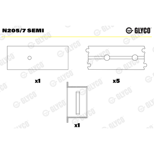 N205/7 SEMI - Camshaft Bushes 