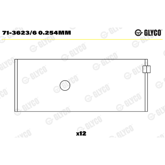 71-3623/6 0.254mm - Big End Bearings 