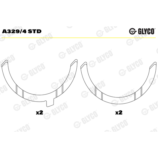 A329/4 STD - Distansskiva, vevaxel 