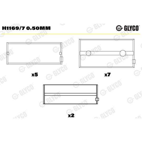 H1169/7 0.50mm - Vevlager 