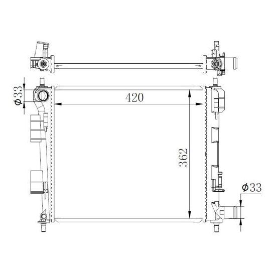 59262 - Radiator, engine cooling 