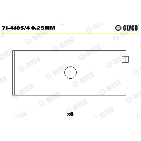 71-4185/4 0.25mm - Big End Bearings 