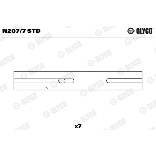 N207/7 STD - Kamaxellager 